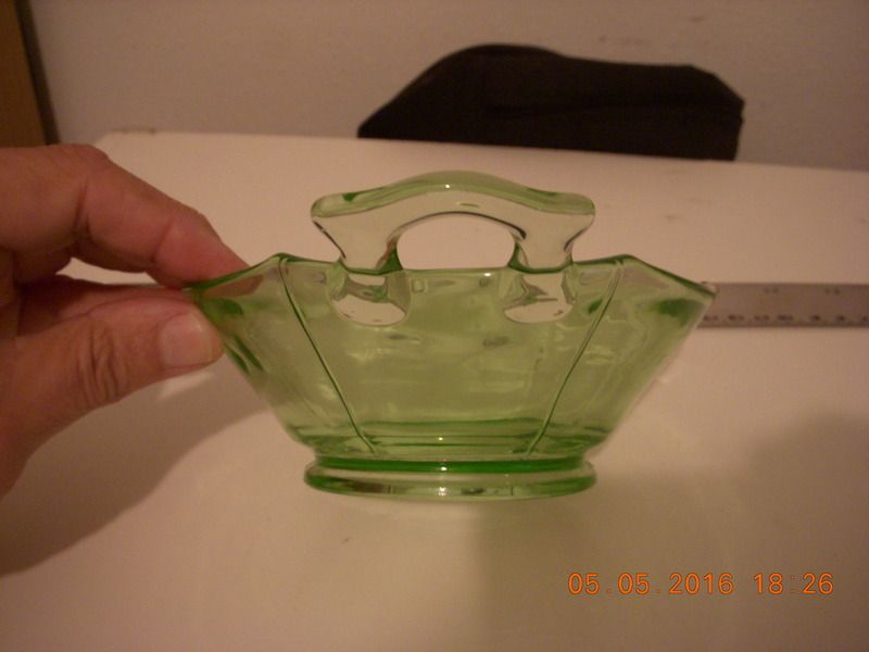 Vaseline Glass Bowl Antiques Board